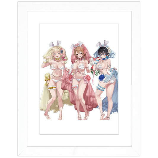 Bunny Garden - Original Illustration Chara Fine Graph Bunny Wedding Swimwear A4