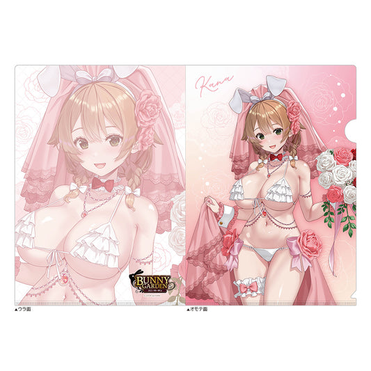 Bunny Garden - Original Illustration Clear File Kana / Bunny Wedding Swimwear