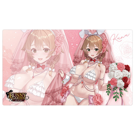 Bunny Garden - Original Illustration Rubber Mat Kana / Bunny Wedding Swimwear