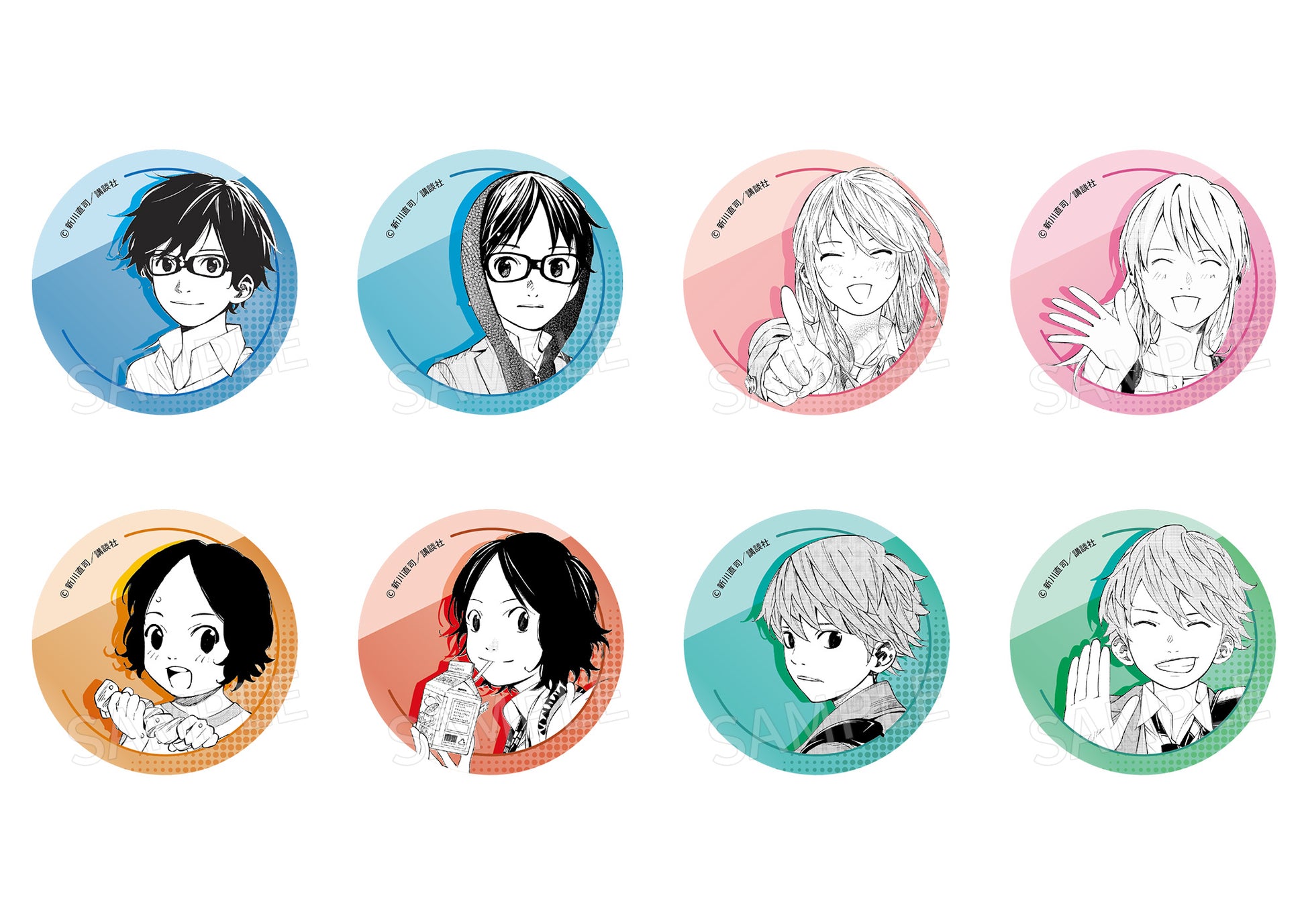 Aforce X Dragon Horse "your Lie In April" Original Work Trading Can Badge - Image 1