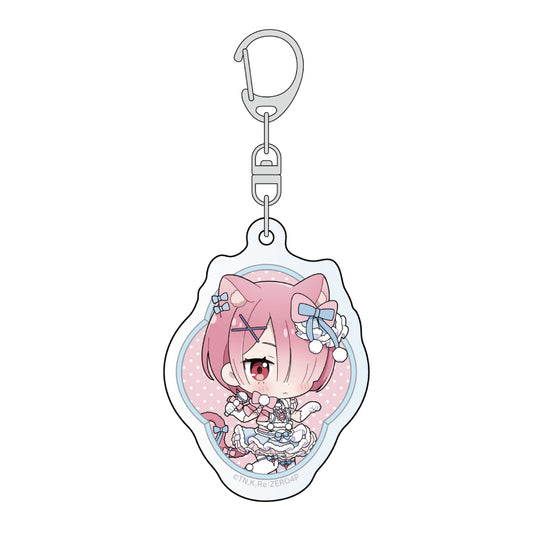 - Re:Zero Kara Hajimeru Isekai Seikatsu - Acrylic Key Chain Ram / Kemomimi Idol - Image 1