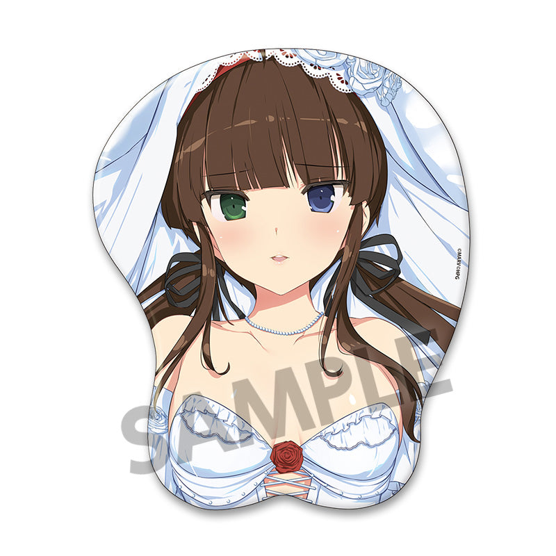 - Senran Kagura - Original Illustration Oppai Mouse Pad Ryobi Wedding Ver. - Image 1