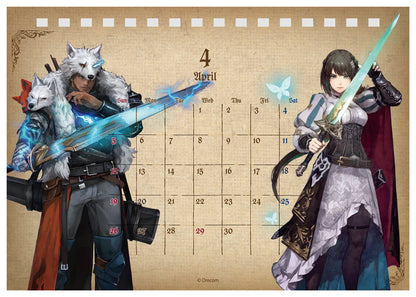 - Wizardry Variants Daphne - Starts from April 2026 Desktop Calendar - Image 2