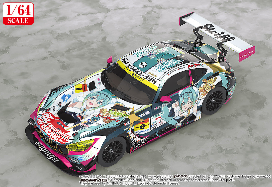 Hatsune Miku Gt Project 1/64 Scale Good Smile Hatsune Miku Amg 2018 Super Gt VER. - Image 2