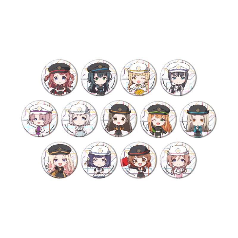 Can Badge - Gakuen Idolmaster - 06 Station Staff Style Costume VER. (Mini Character Illustration) - Image 2