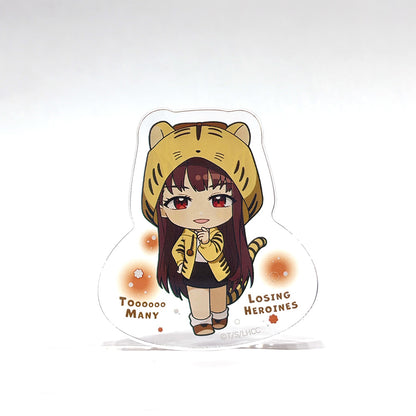 - Too Many Losing Heroines! - Die-cut Acrylic Block Hokobaru Hibari / Kemomimi Hoodie - Image 2