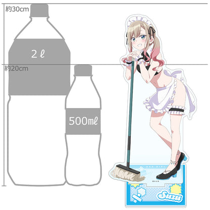 Bad Girl - Original Illustration Extra Large Acrylic Stand Suzukaze Suzu / Maid Swimwear