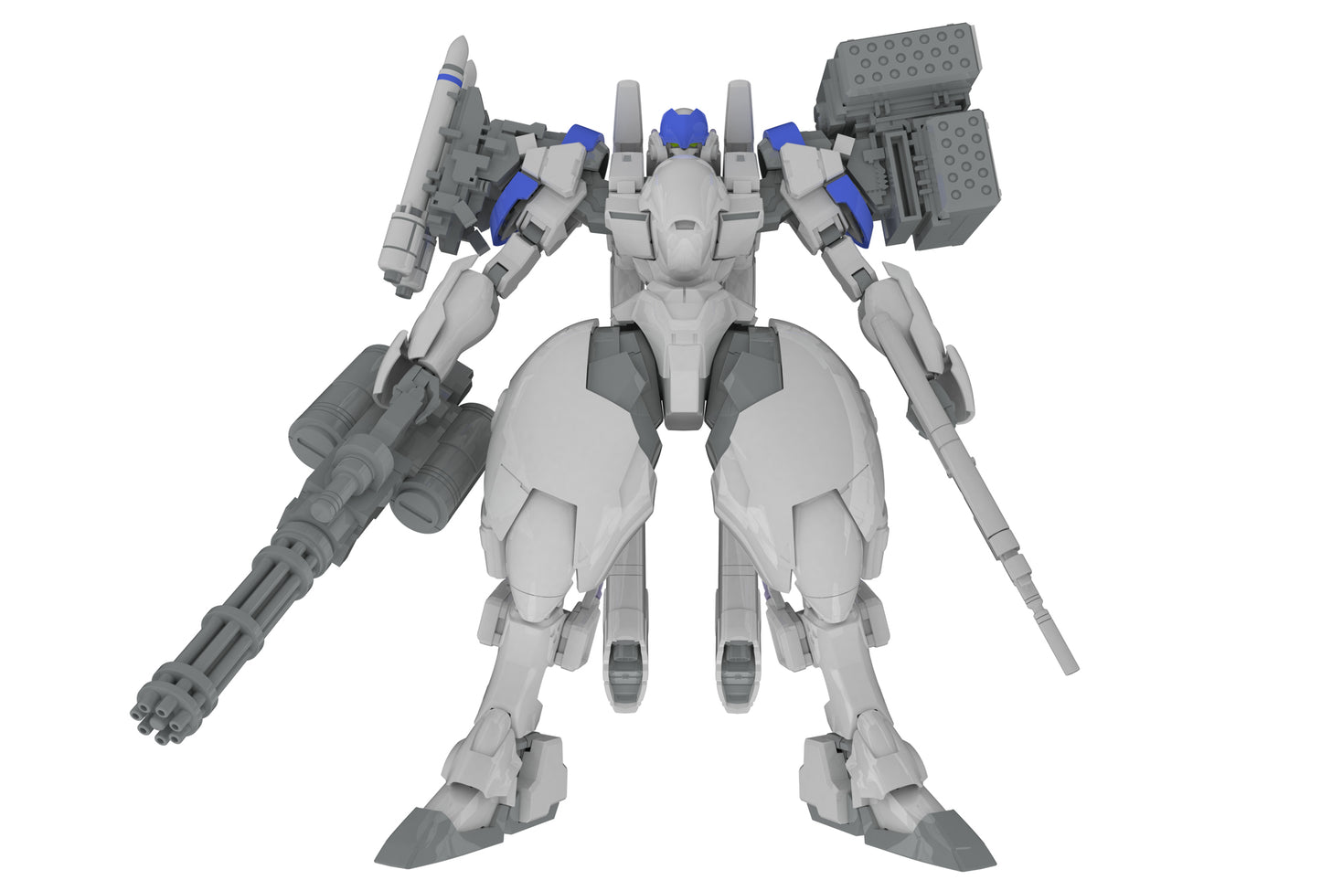1/35 Scale Plastic Kit - Powerdolls2 - X-4+(Pd-802) Armored Infantry Weapon Set 3 (Shoulder Parts for Mounting Weapons & Dru35 Mlc & R25 Rocket & M7A Gatling Gun) - Image 5