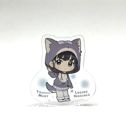 - Too Many Losing Heroines! - Die-cut Acrylic Block Basori Tiara / Kemomimi Hoodie - Image 2
