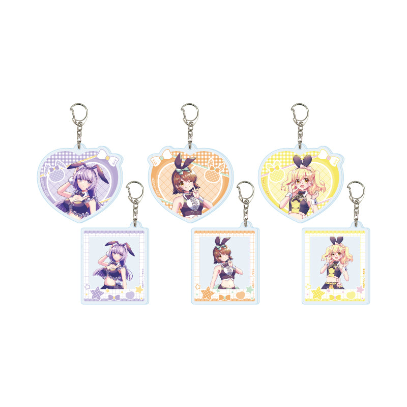 Acrylic Key Chain - Three Leaves, Three Colors - 01 Original Illustration - Image 2