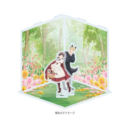 Acrylic Diorama - Skip and Loafer - 05 Little Red Riding Hood & Wolf Ver. (Original Illustration) - Image 2