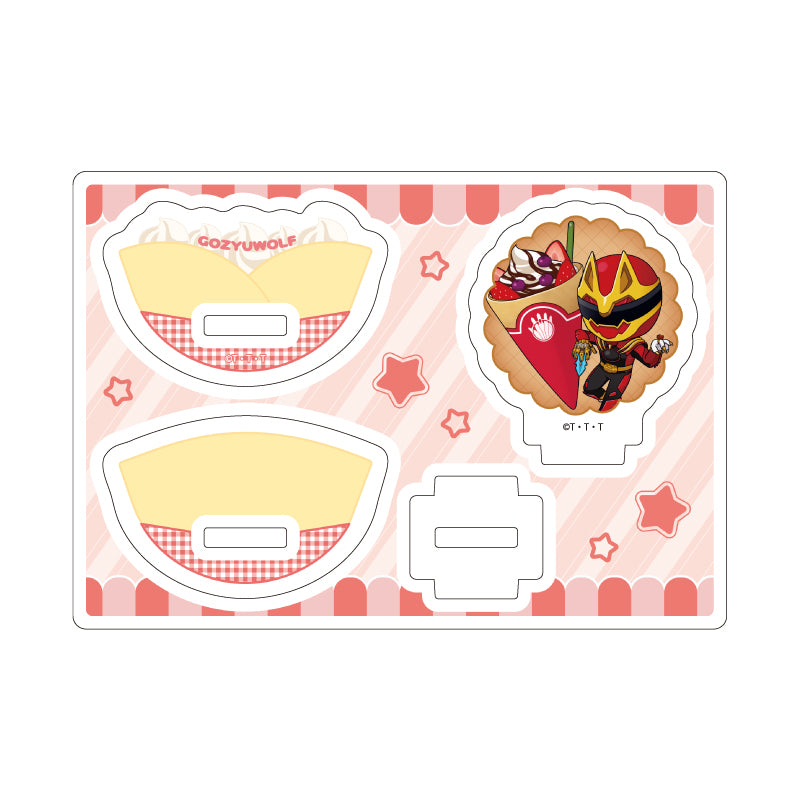 Yurayura Acrylic Stand - No. 1 Sentai Gozyuger - 01 Gozyu Wolf (Mini Character Illustration) - Image 2