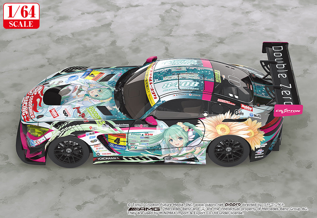 Hatsune Miku Gt Project 1/64 Scale Good Smile Hatsune Miku Amg 2017 Super Gt VER. - Image 3