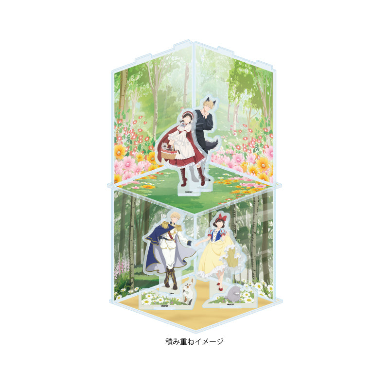 Acrylic Diorama - Skip and Loafer - 05 Little Red Riding Hood & Wolf Ver. (Original Illustration) - Image 3