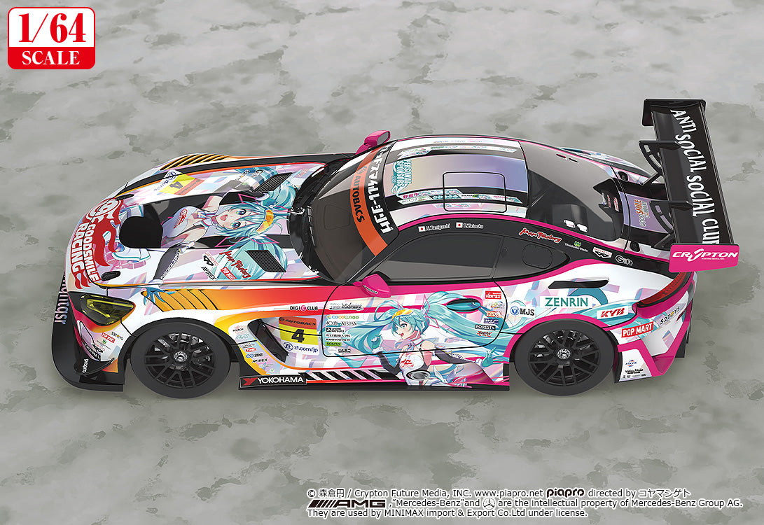 Hatsune Miku Gt Project 1/64 Scale Good Smile Hatsune Miku Amg 2021 Super Gt Round 5 VER. - Image 3