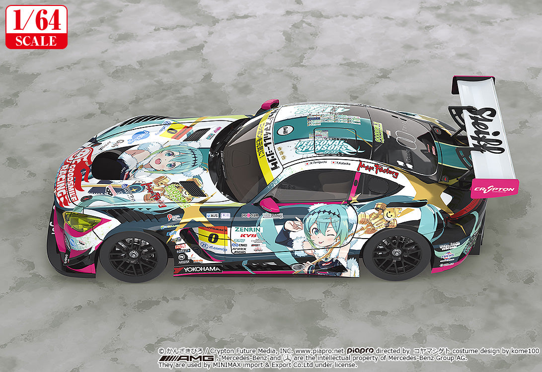 Hatsune Miku Gt Project 1/64 Scale Good Smile Hatsune Miku Amg 2018 Super Gt VER. - Image 3