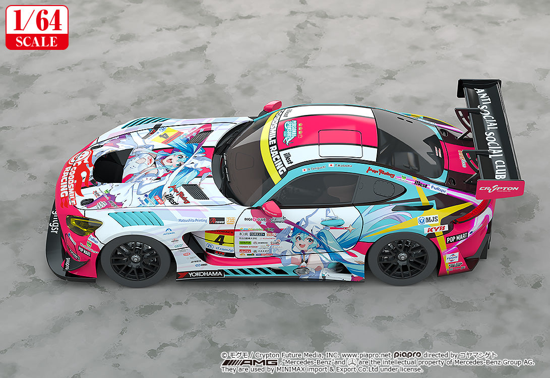 Hatsune Miku Gt Project 1/64 Good Smile Hatsune Miku Amg 2024 Season Opening VER. - Image 3