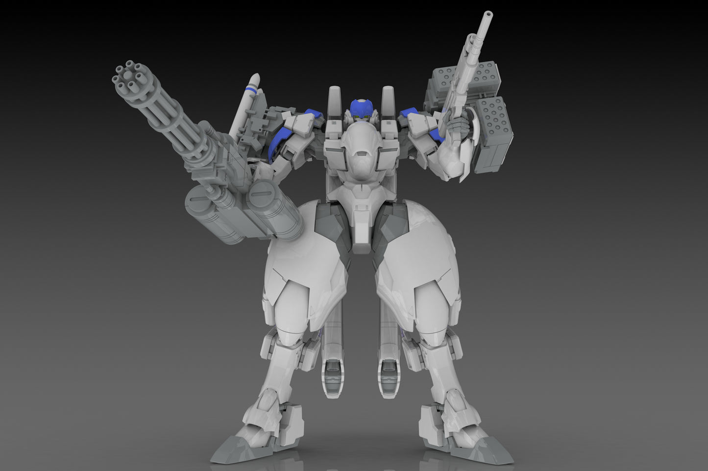 1/35 Scale Plastic Kit - Powerdolls2 - X-4+(Pd-802) Armored Infantry Weapon Set 3 (Shoulder Parts for Mounting Weapons & Dru35 Mlc & R25 Rocket & M7A Gatling Gun) - Image 7