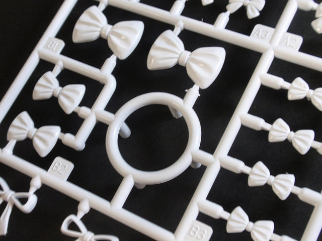 MODELING SUPPLY Optional Plastic Parts Ribbon Accessory 2 (White) - Image 4