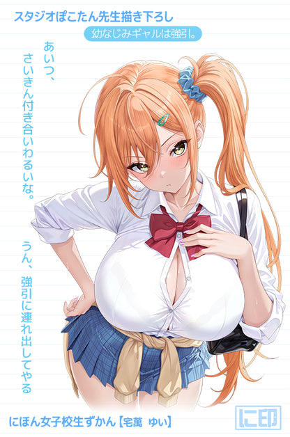 Nihon Jyoshikousei Zukan Studiopokotan Original Illustration Takuma Yui Dakimakura Cover