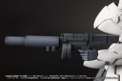 1/35 Scale Plastic Kit - Powerdolls2 - X-4+(Pd-802) Armored Infantry Weapon Set 2 (Shoulder Parts for Mounting Weapons & Mc120Mm Canon & Dru20Atm & Dsg11Smg) - Image 9