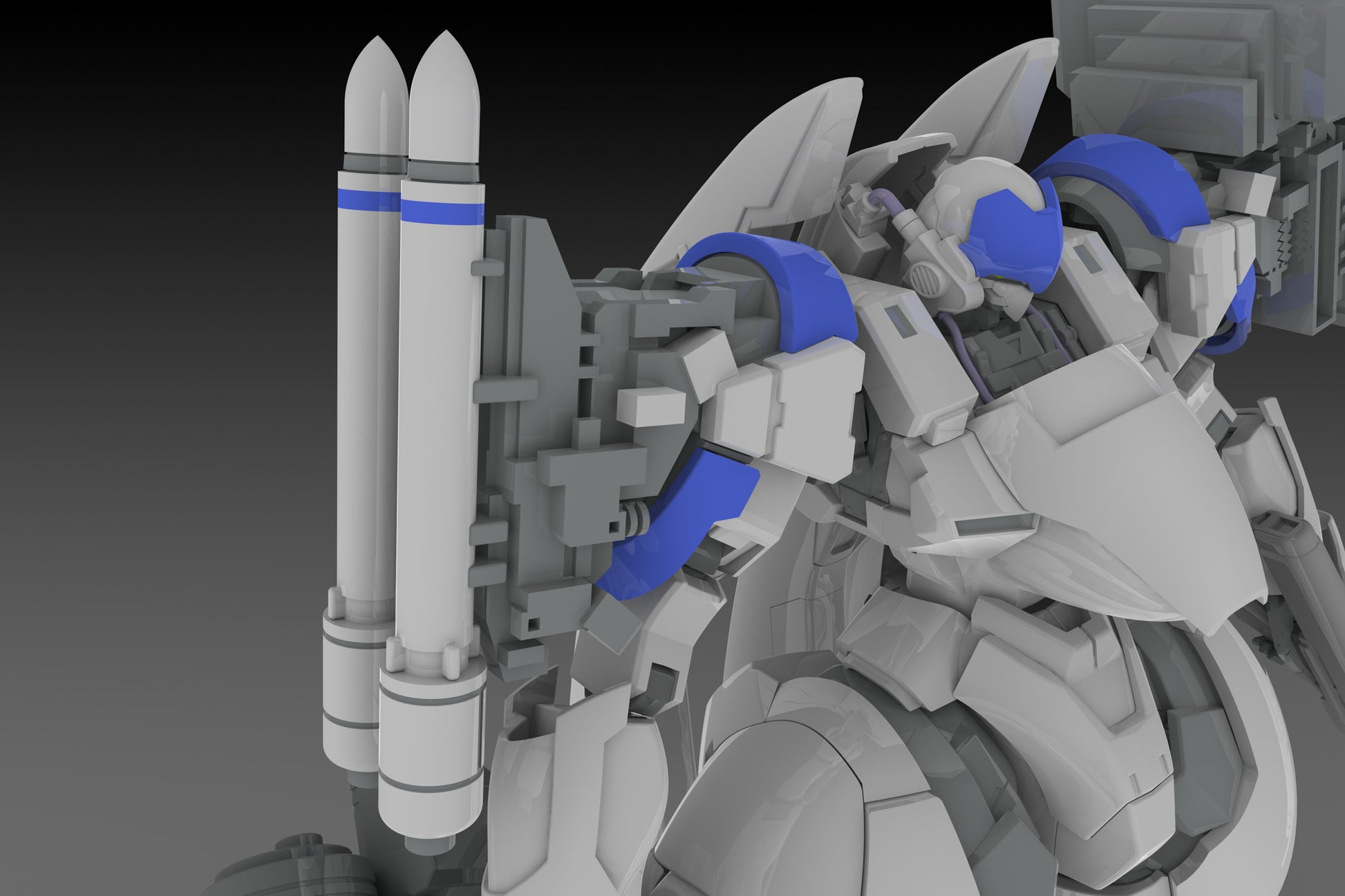 1/35 Scale Plastic Kit - Powerdolls2 - X-4+(Pd-802) Armored Infantry Weapon Set 3 (Shoulder Parts for Mounting Weapons & Dru35 Mlc & R25 Rocket & M7A Gatling Gun) - Image 11